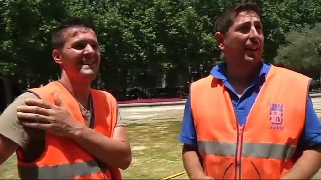 Los "callejeros" de la Plaza de España