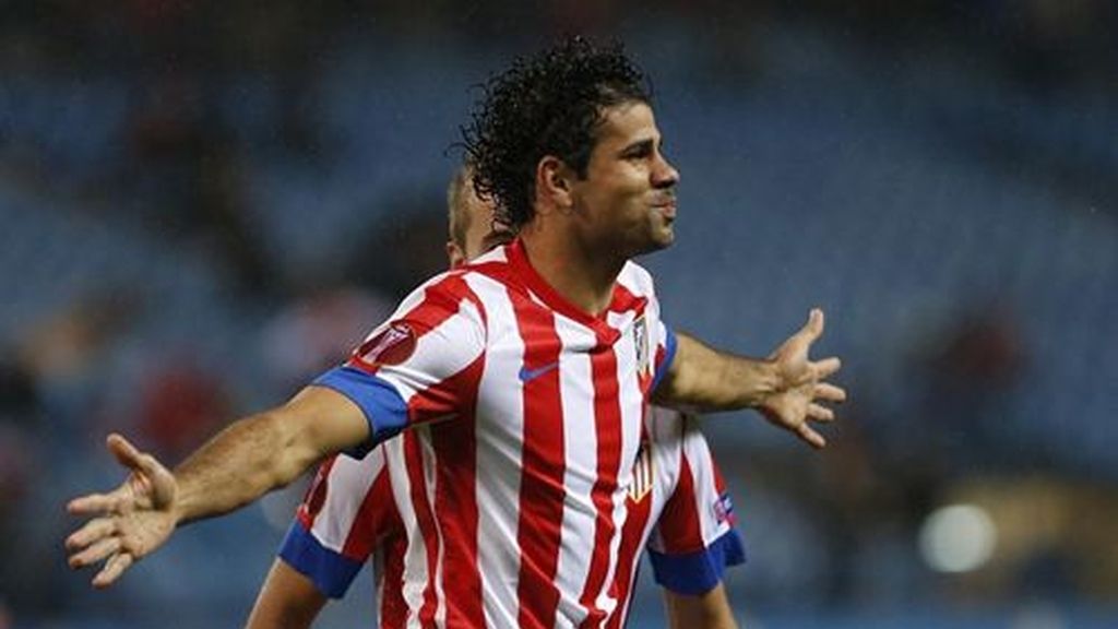 Diego Costa celebra su gol ante el Academica