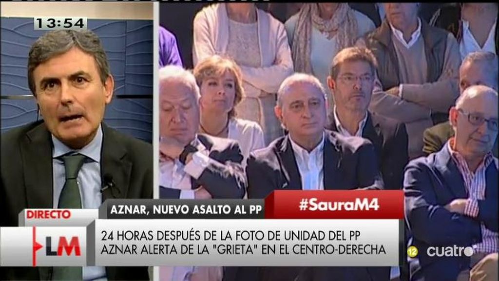 Pedro Saura: "Se ve venir el final del Partido Popular en el Gobierno"