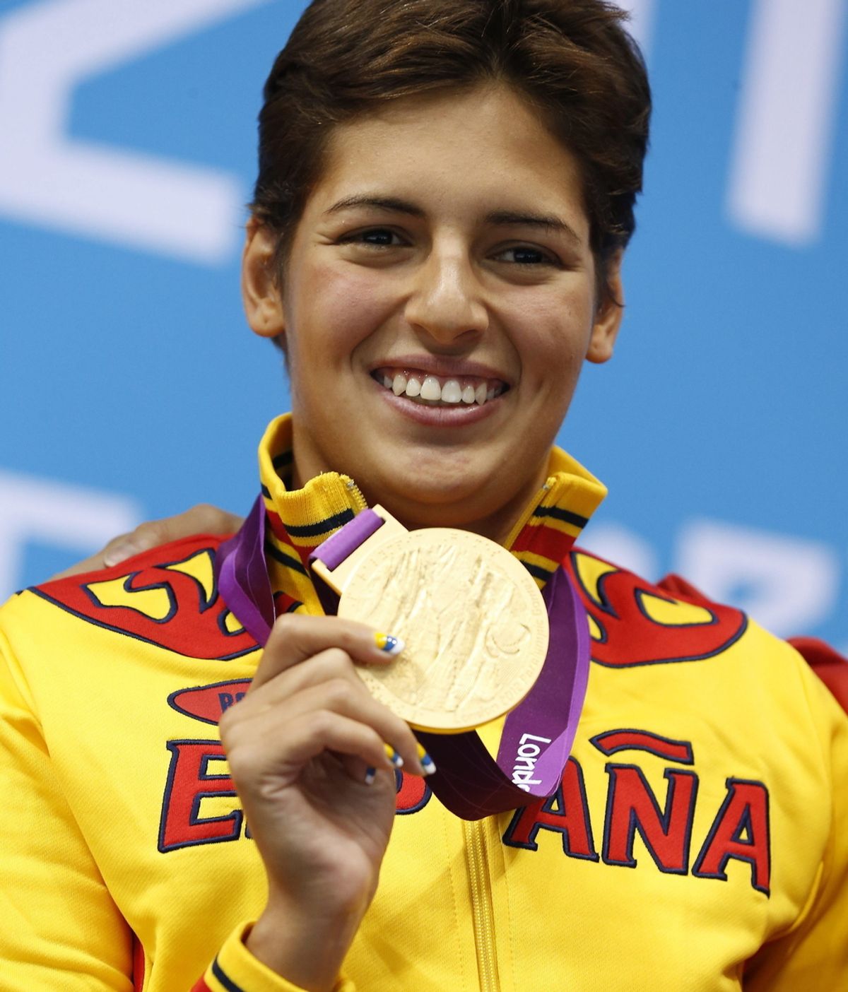 Michelle Alonso con la medalla de oro
