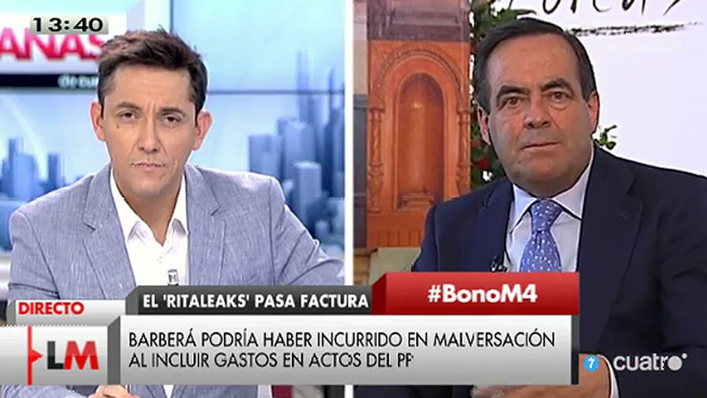 José Bono: "No creo que haya en Europa un territorio con tal cantidad de imputados como hay en la Comunidad Valenciana"