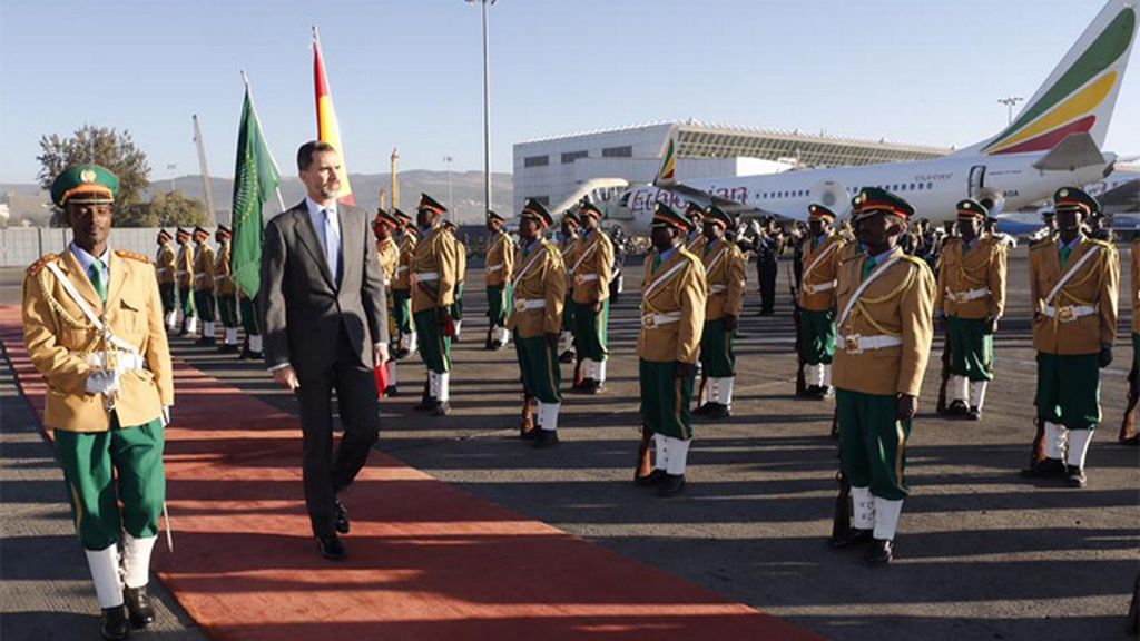 Felipe VI llega a Etiopía para participar en la cumbre de la Unión Africana