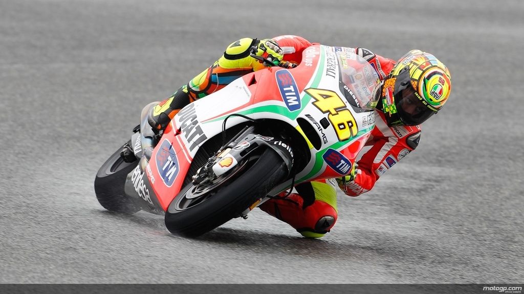 Valentino Rossi en la carrera de Le Mans