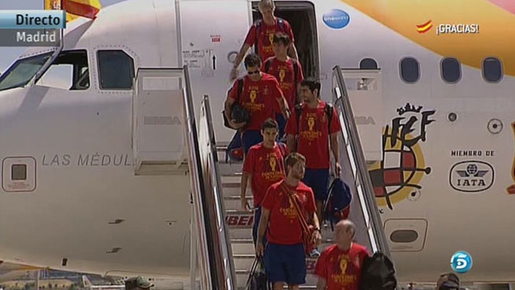 Los jugadores ya están en España