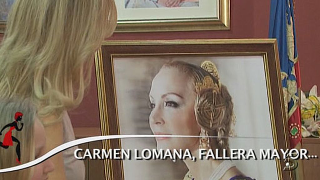 Carmen Lomana, fallera mayor