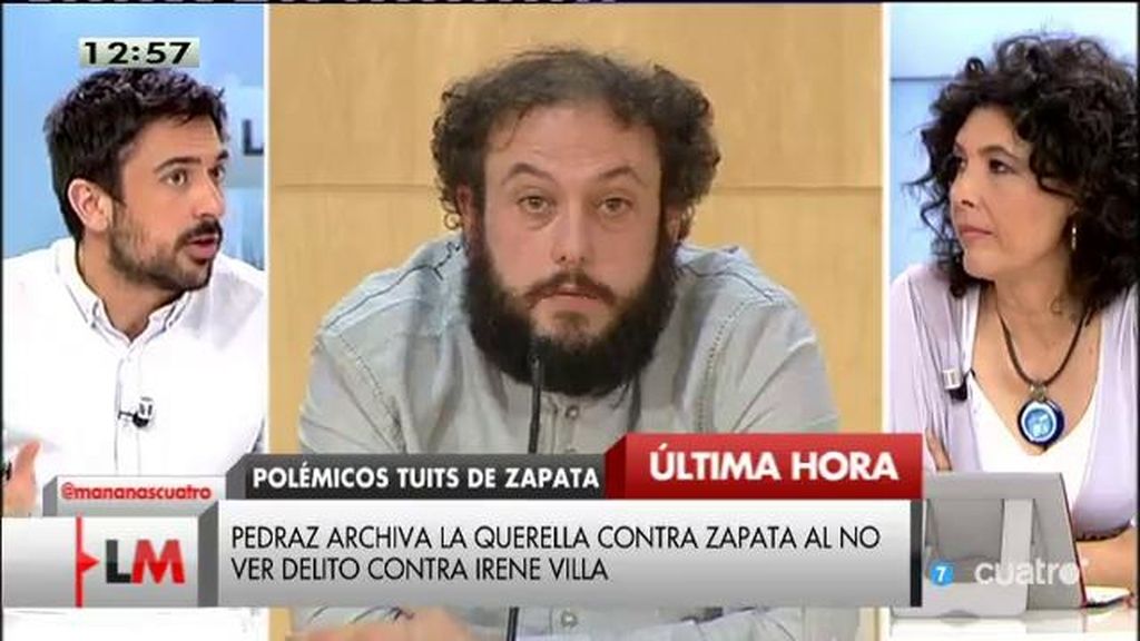 Ramón Espinar: “Lo que ha pasado con Zapata, objetivamente, no es constitutivo de ningún atentado contra la ley”