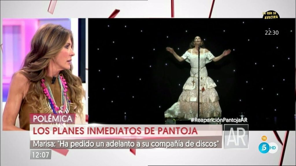 Marisa Martín Blázquez: "Isabel ha pedido un adelanto a su compañía de discos"