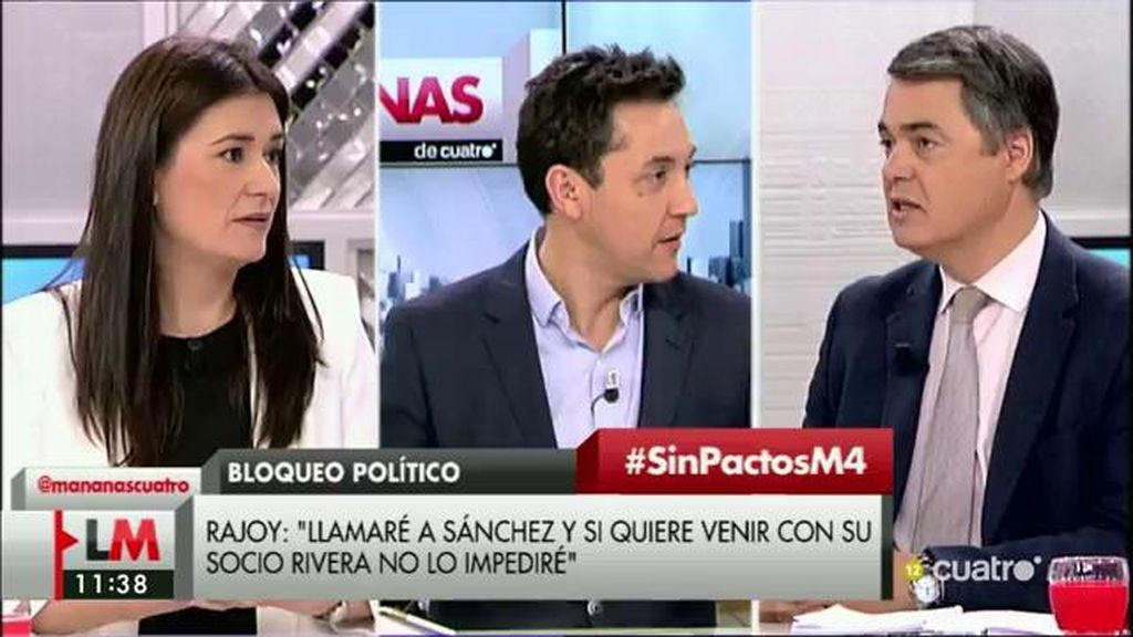 C. Rojas (PP): “Rajoy llama desde hace mucho a Sánchez y no se quiere sentar”