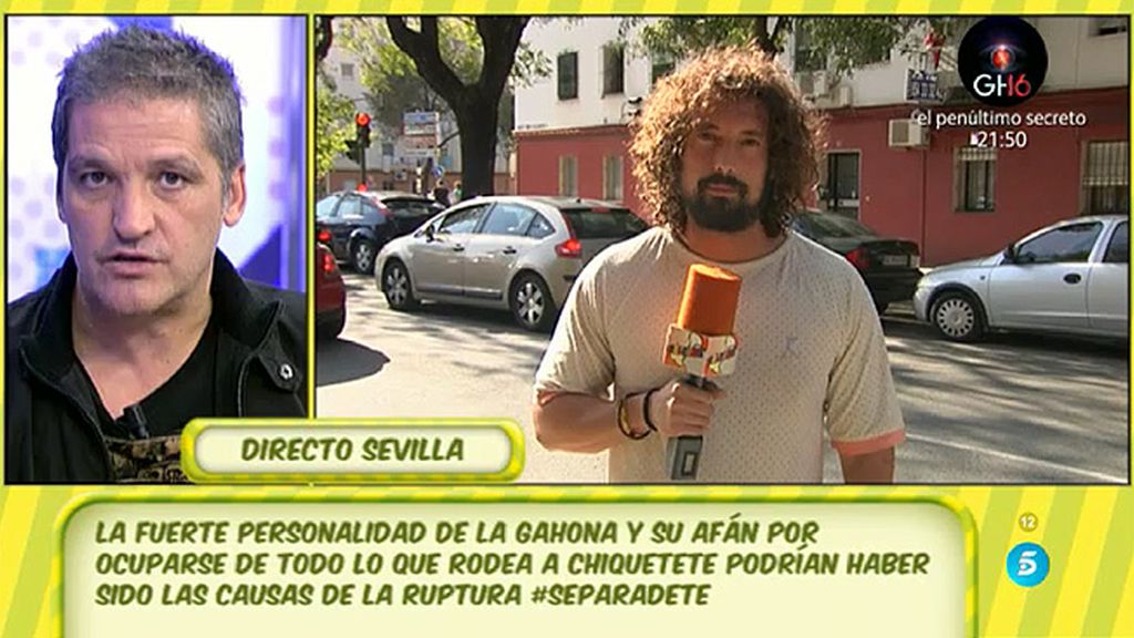 Gustavo González, de la ruptura de Gahona y Chiquete: “Ella se ha metido donde no se tenía que meter”