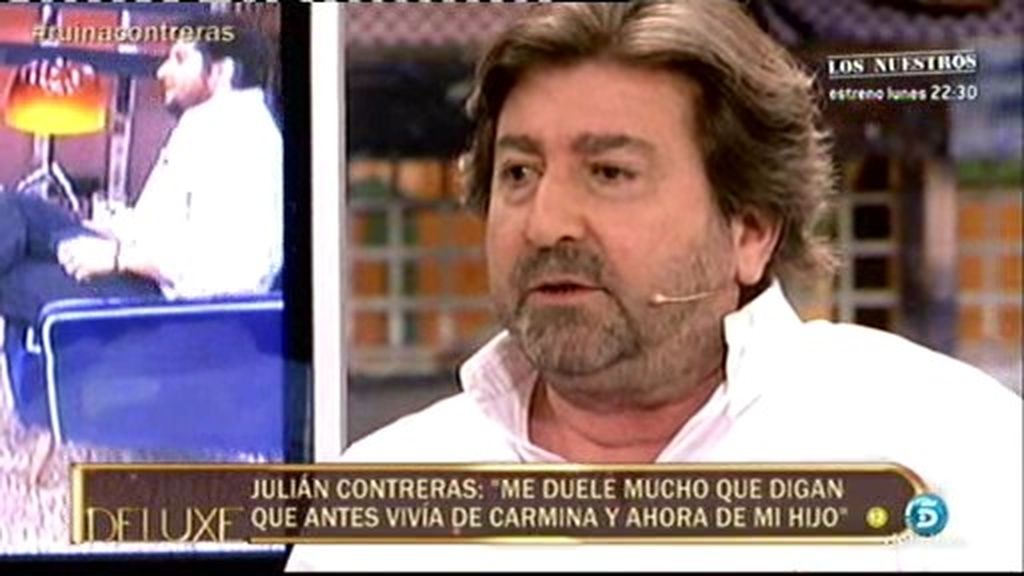 Julián Contreras: "Carmina no me pagaba 3.000 euros al mes"