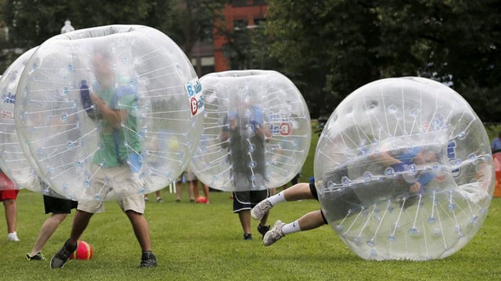 El 'fútbol burbuja', la nueva moda surgida en Estados Unidos