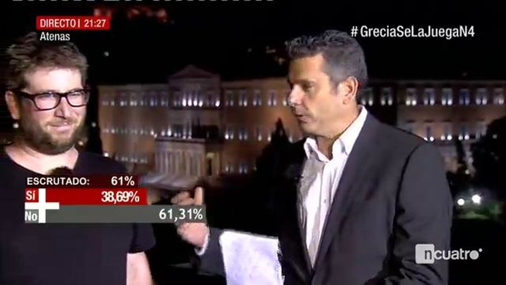 Miguel Urbán: "Los griegos han votado un 'no' para poder negociar con más fuerza mañana"