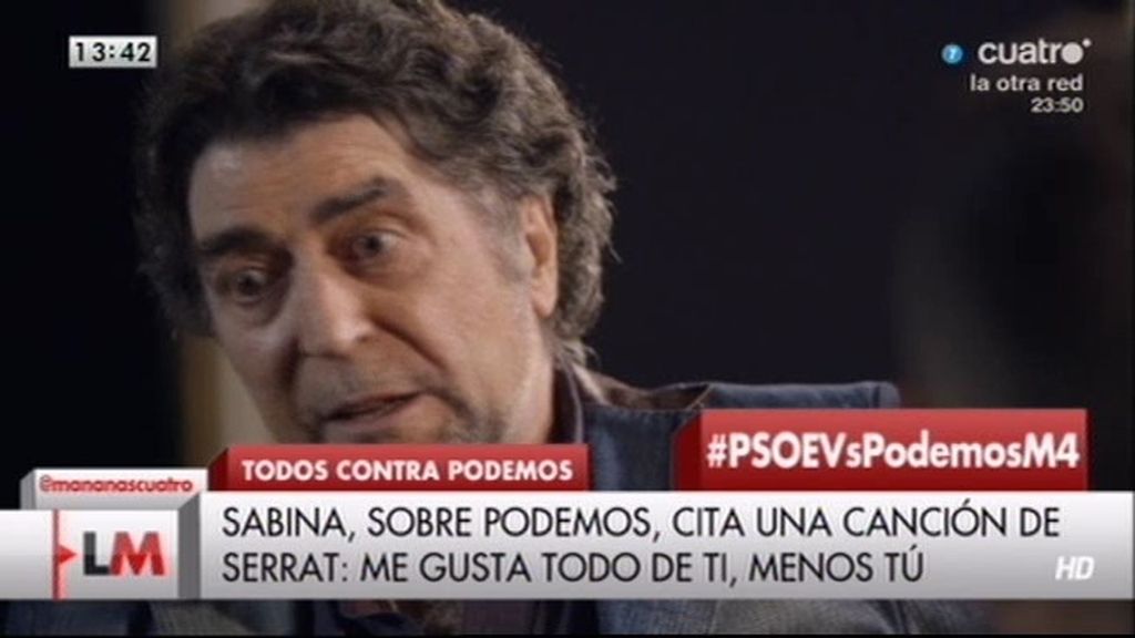 Luis Alegre (Podemos): "Con Sabina ha habido un malentendido"