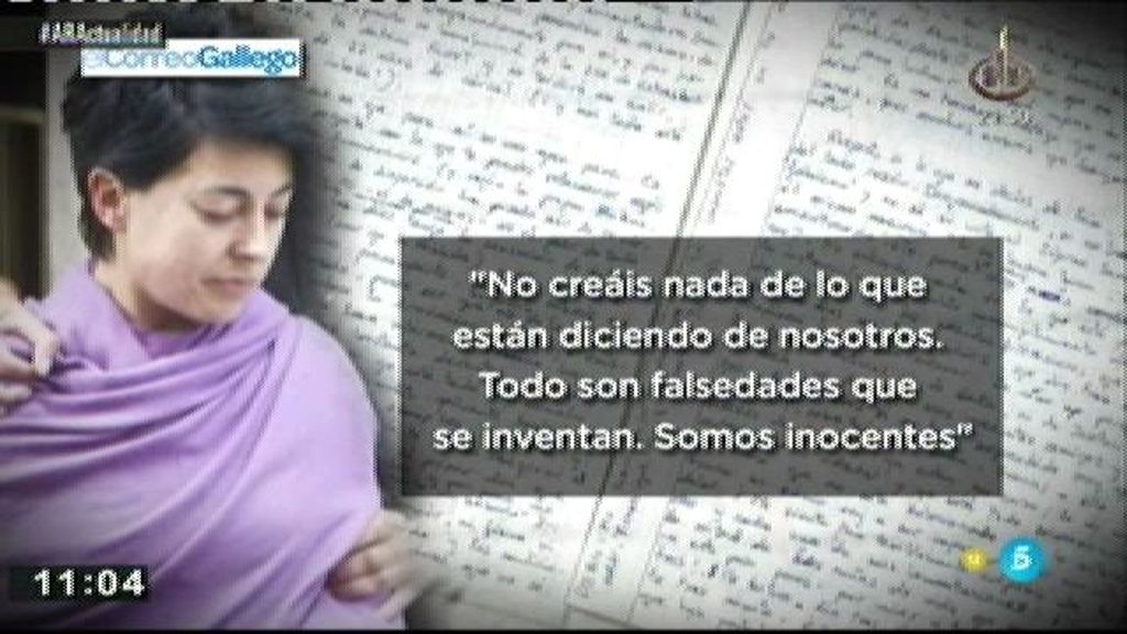 Rosario Porto: "No creáis nada de lo que dicen, somos inocentes"