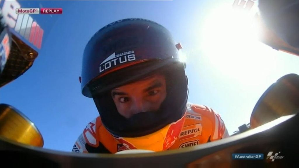 La loca y divertida celebración de Márquez tras ganar la carrera de Phillip Island