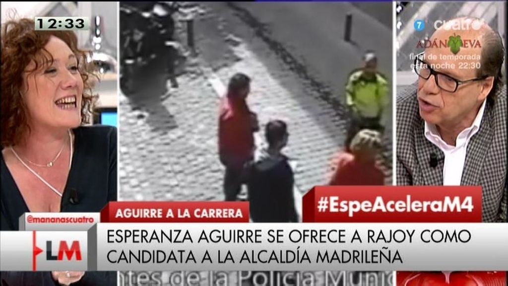 Cristina Fallarás: "Lo de Aguirre es la prueba de que el PP no tiene a nadie para sustituir sus cargos"