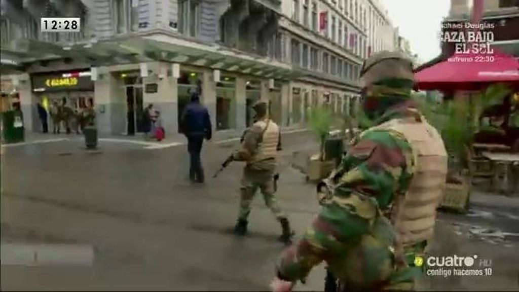 El ejército toma las calles de Bruselas
