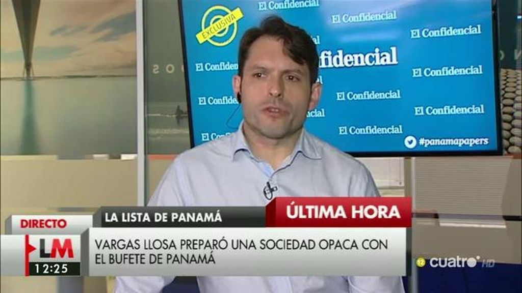 E. Segovia, periodista de ‘El confidencial’: “Vargas Llosa y su exmujer iban a crear una sociedad en las Islas Vírgenes”