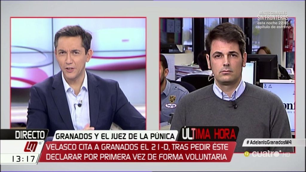 José Mª Olmo: "Granados cree que lo que va a contar es muy relevante"