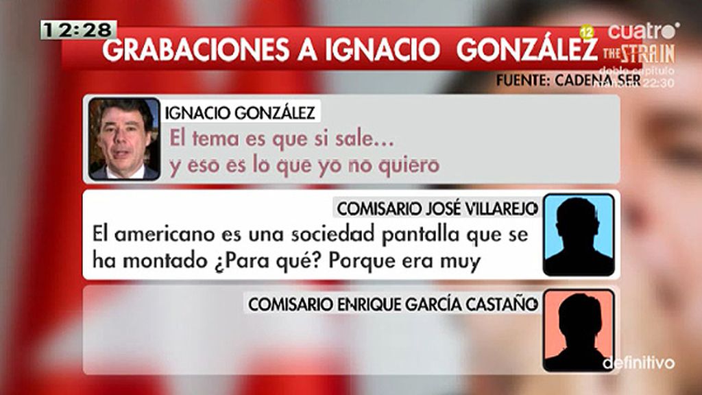 I. González, a uno de los comisarios: “El tema es que si sale… y eso es lo que yo no quiero”