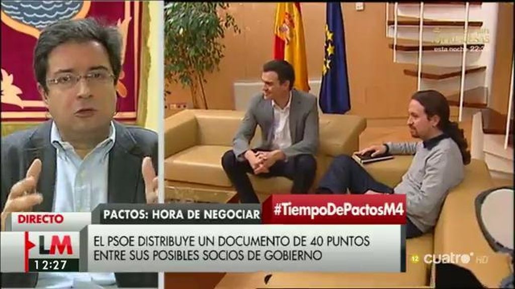 Óscar López: “El PSOE ha hecho más en cinco días que Rajoy en cinco años”