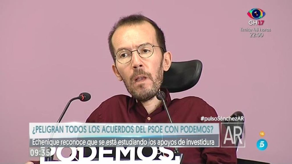 Podemos podría retirar su apoyo al PSOE en seis Comunidades Autónomas
