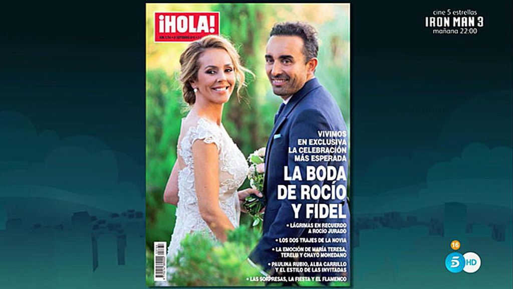 El 'Deluxe' desvela la portada de 'Hola' con la foto de Rocío Carrasco y Fidel Albiac