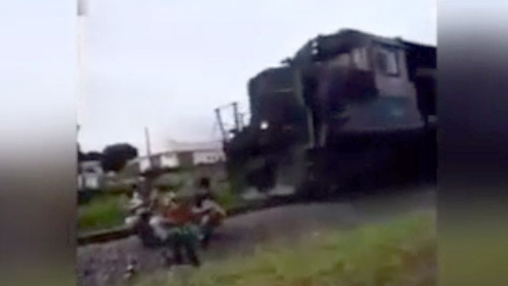 Una familia arrollada por un tren en Brasil