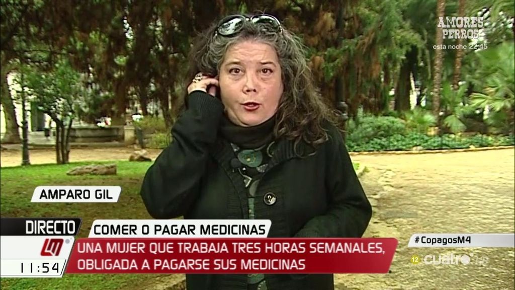 Con un sueldo de 70€, Amparo pierde la subvención de medicamentos