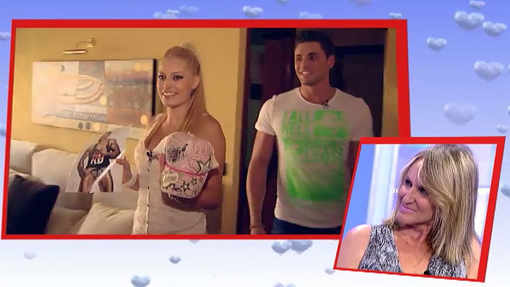 Ainhoa congenia con la madre de Víctor