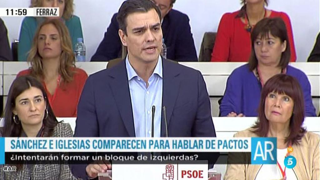 Sánchez: "El PSOE votará en contra de Rajoy y de cualquier otro candidato del PP"