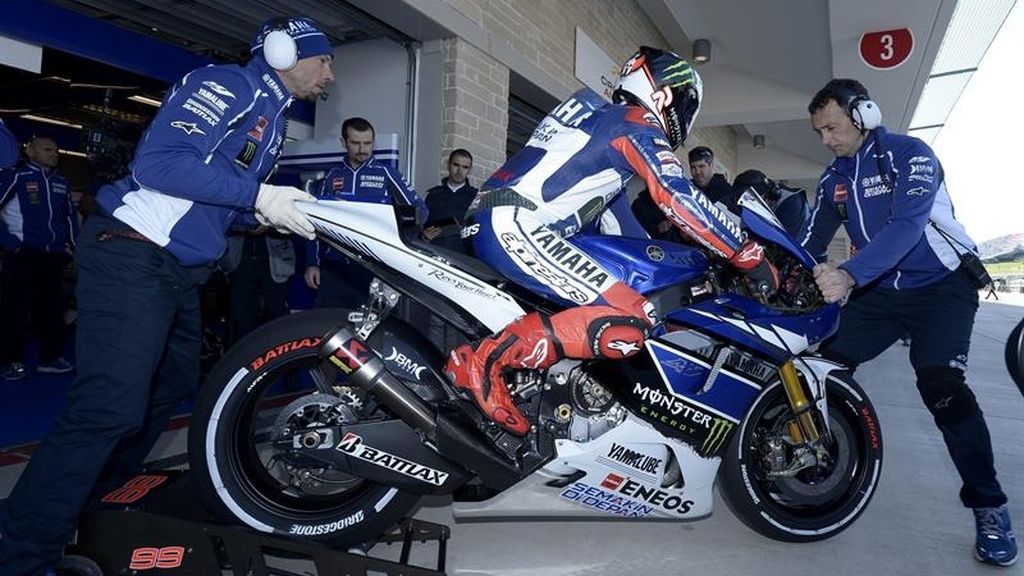 Jorge Lorenzo, durante los primeros libres del GP de Las Américas