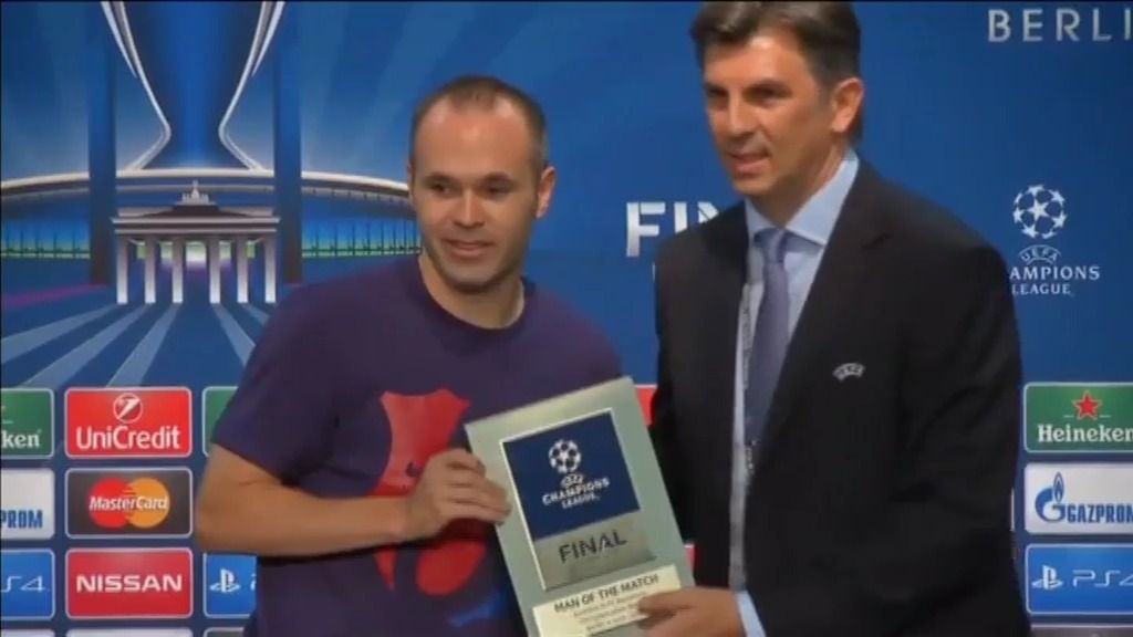Iniesta, MVP de la final de Champions
