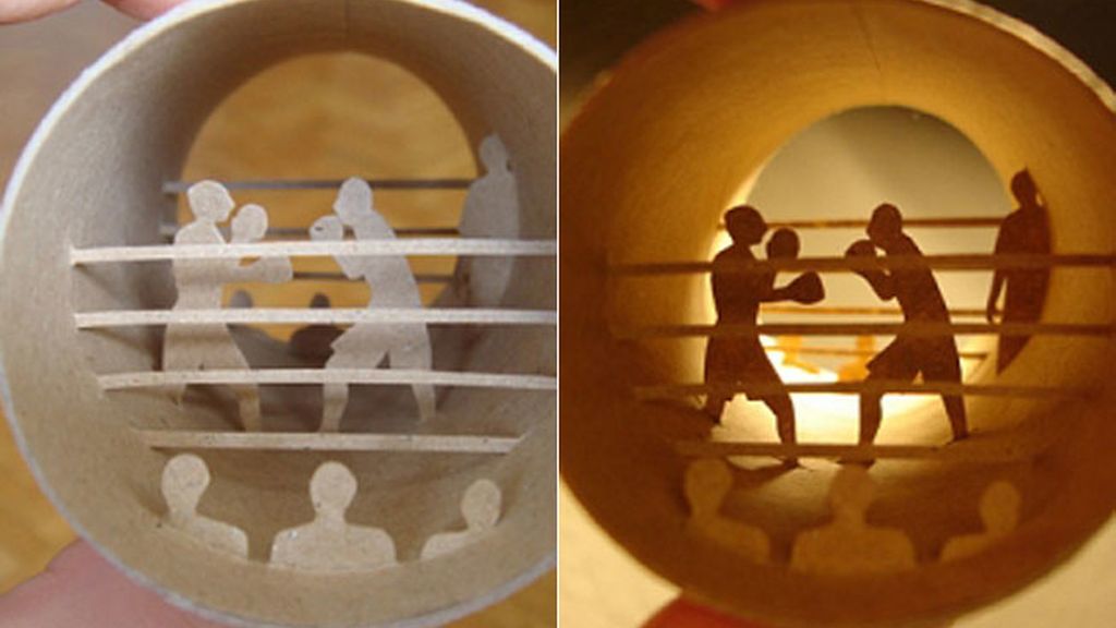 Obras de arte en papel higiénico