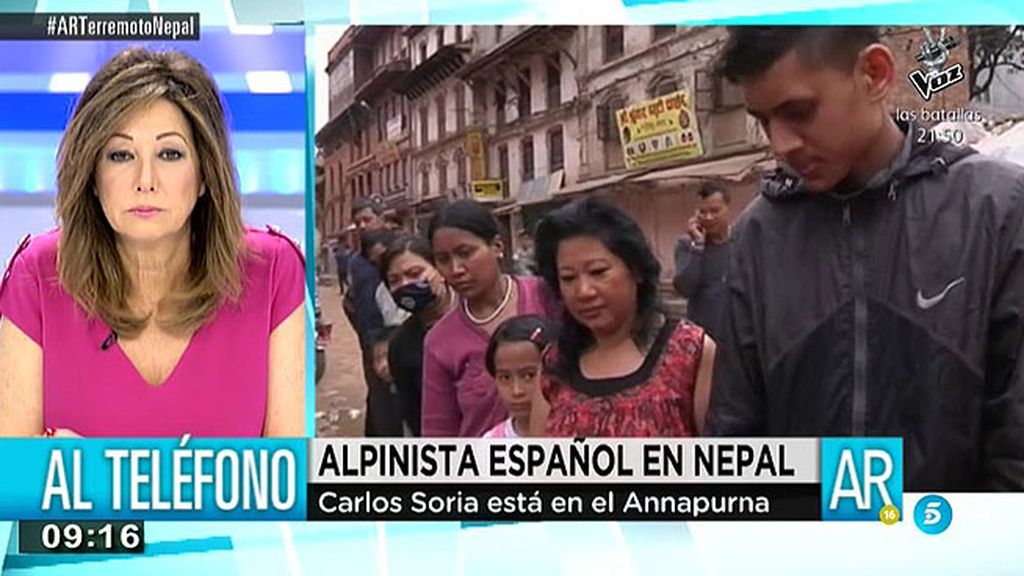 Carlos Soria, atrapado en el Annapurna: "Tenemos un pelín justa la comida"