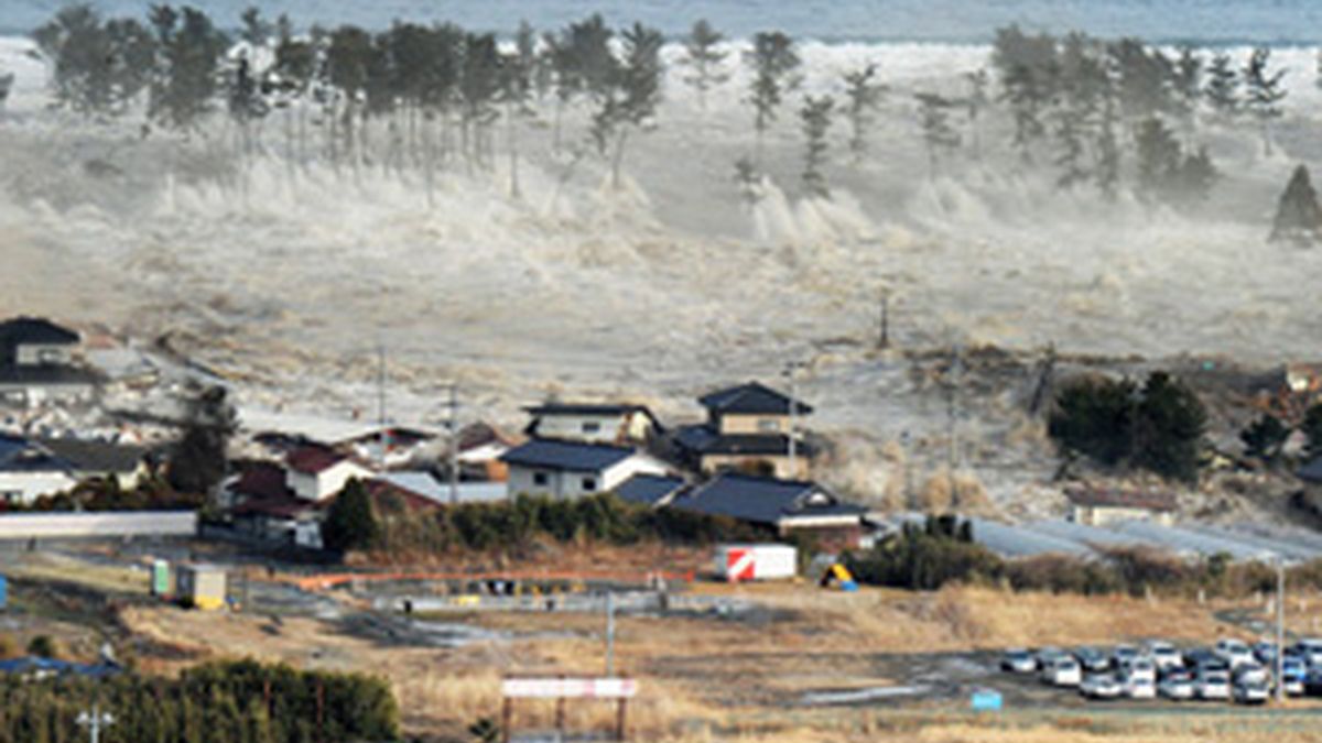 Momento del tsunami de Japón del pasado 11 de marzo. GTRES