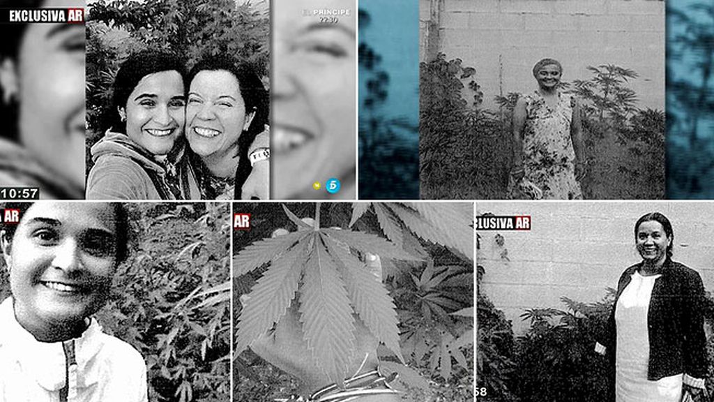 Las fotografías Montserrat y Triana en su plantación de marihuana, en exclusiva