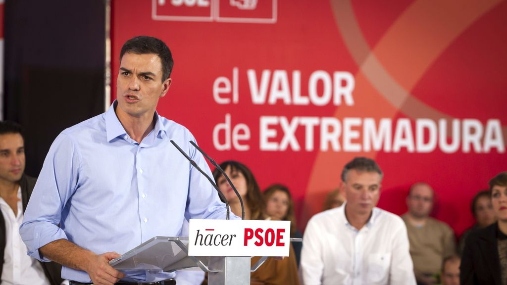 Pedro Sánchez: "Hay hambre de cambio en Extremadura"