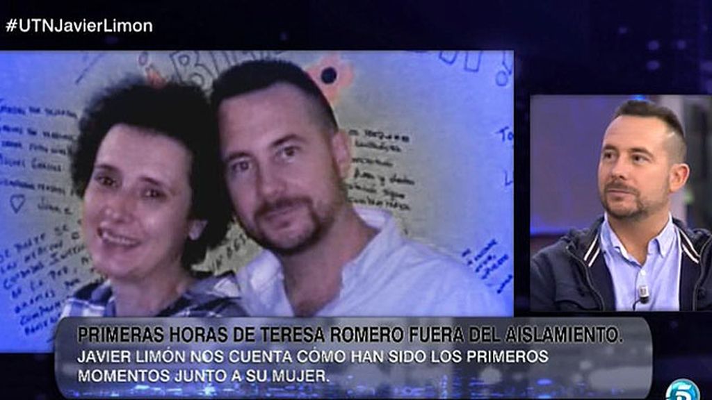 J. Limón, tras la salida del aislamiento de su mujer: "Teresa está feliz"