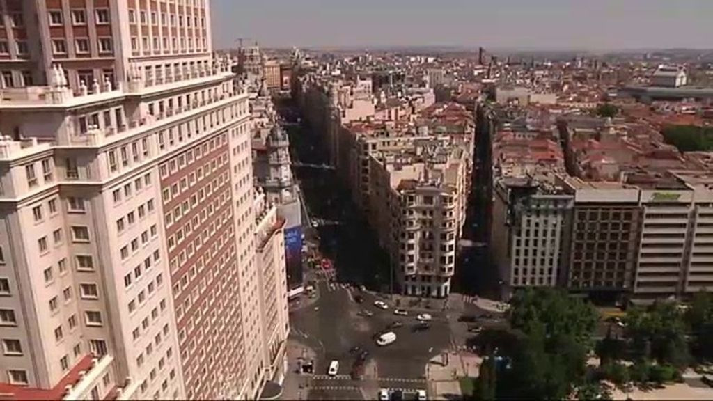 Los "callejeros" de la Plaza de España