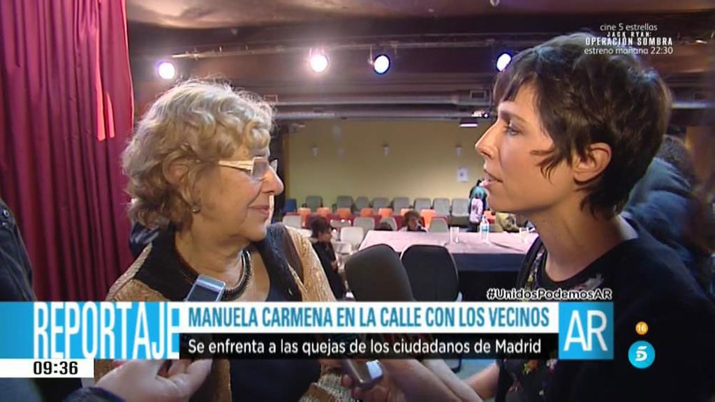 Carmena, del preacuerdo Podemos - IU: "No quiero interferir en nada de la campaña"