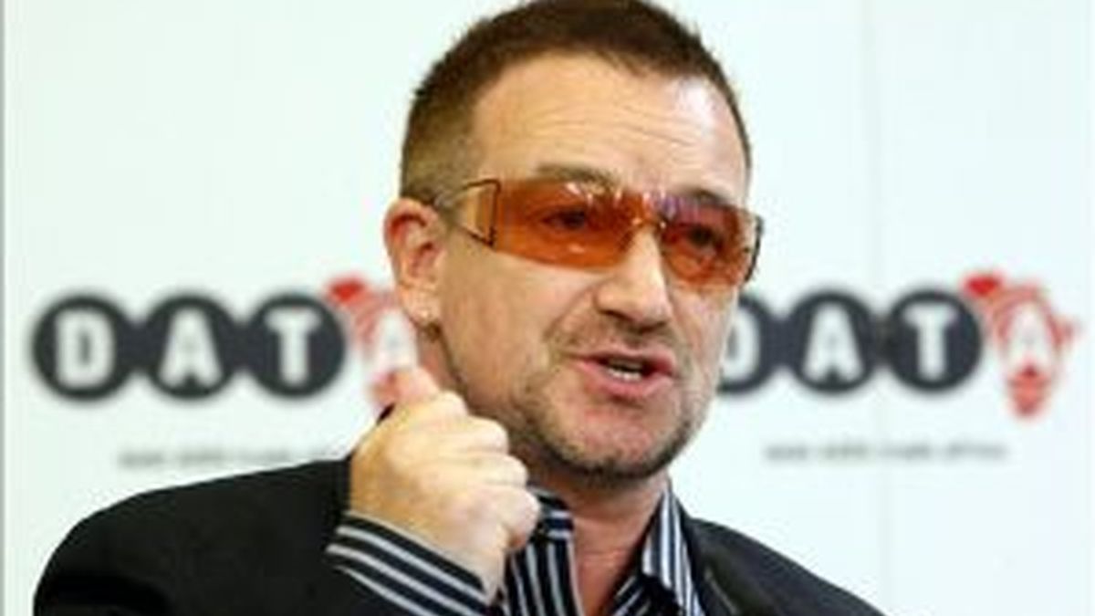 Bono, el líder de U2. Foto: EFE.