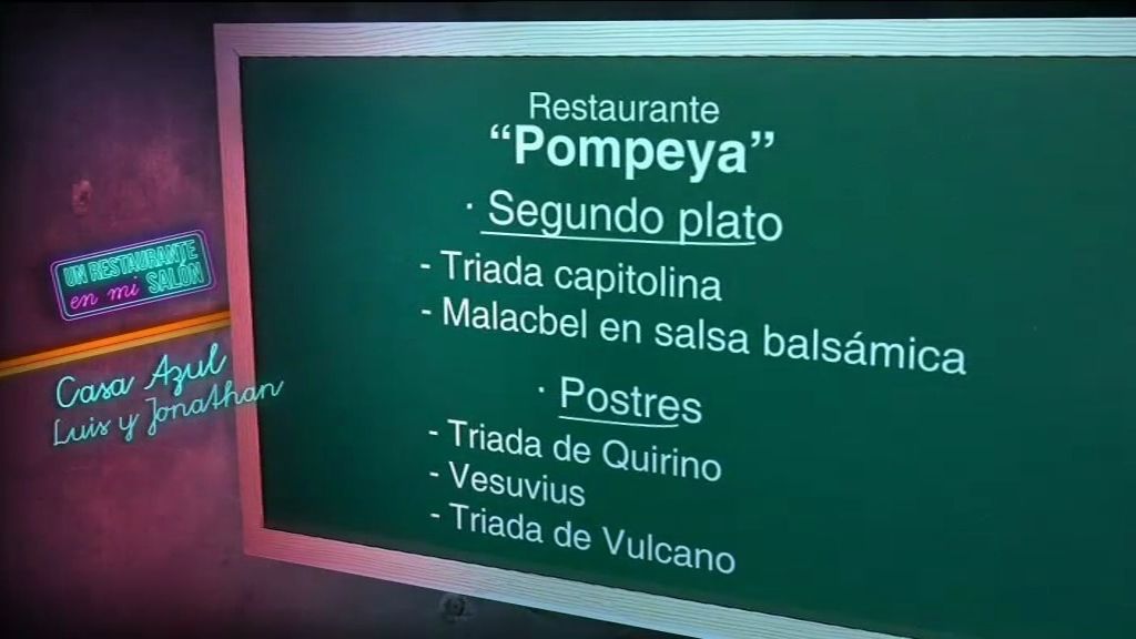 El menú de "Restaurante Pompeya"