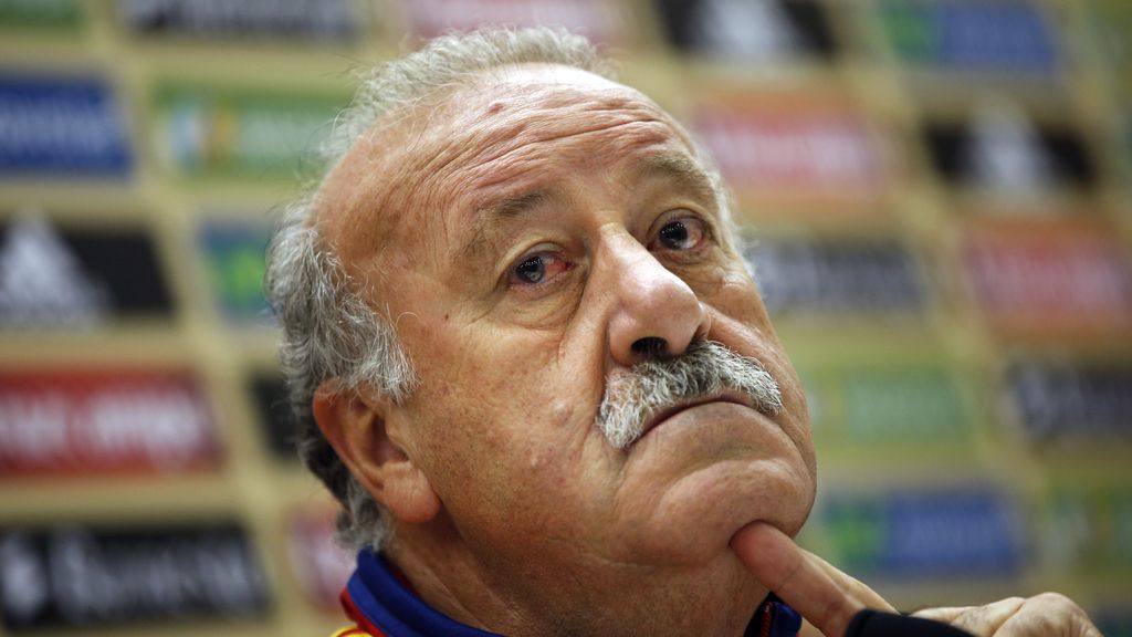 Vicente del Bosque en la rueda de prensa previa al partido ante Francia