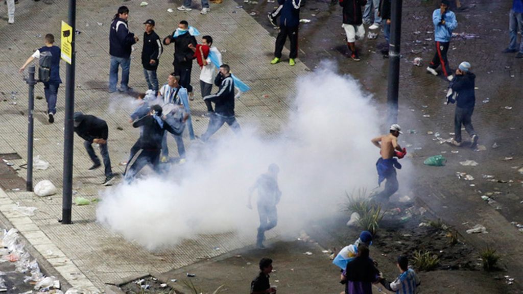 Graves disturbios en Buenos Aires tras la derrota de Argentina en el Mundial