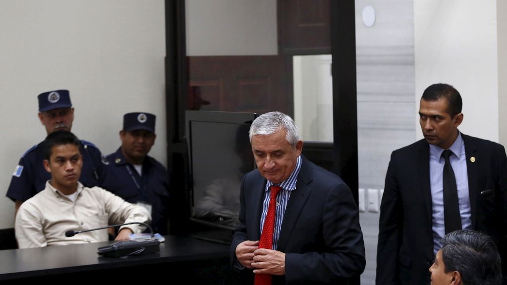 El expresidente de Guatemala, ya está en prisión