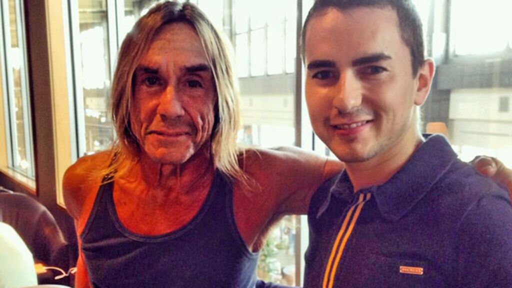 Jorge Lorenzo se encontró con el rockero Iggy Pop