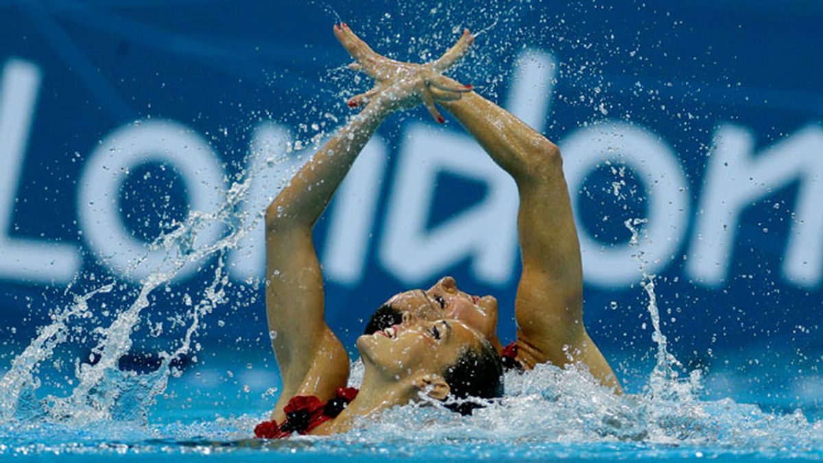 Ona Carbonell y Andrea Fuentes ganan la medalla de plata en natación sincronizada, Londres 2012