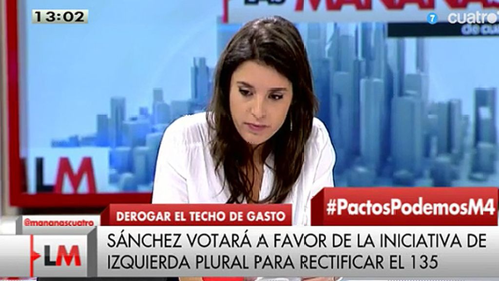 Irene Montero (Podemos): "Es muy pronto para hablar de pactos"