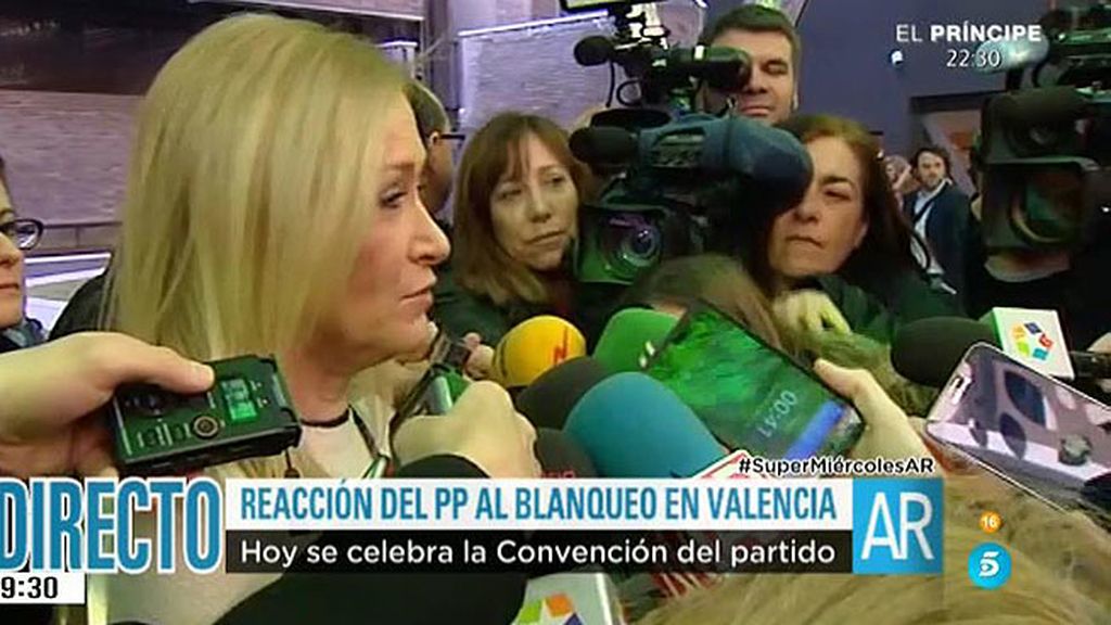 Cifuentes: "En Valencia la situación es grave, hay que dar muchas explicaciones"